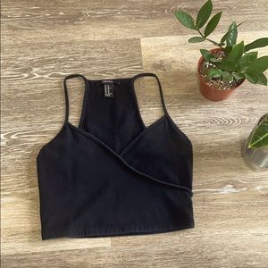 Black crop top